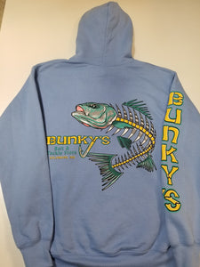 Bunky's Sweatshirt Fish Bones Logo